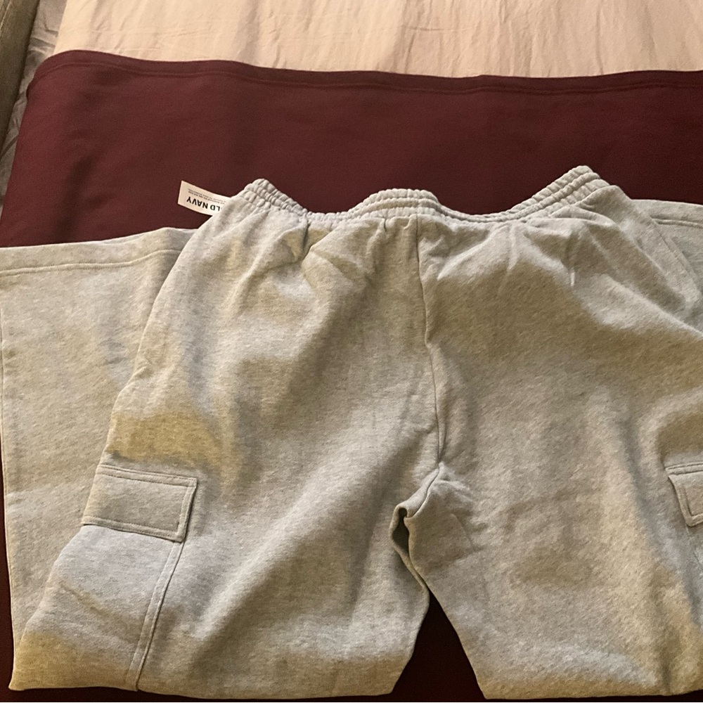 Gray Cargo Sweatpants